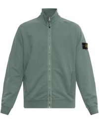 Stone Island - Sweatshirt With A Stand-Up Collar - Lyst