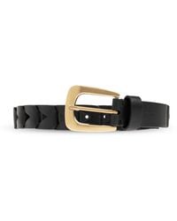 AllSaints - Leather Belt With Decorative Braid - Lyst