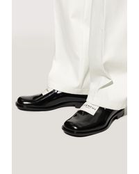 Givenchy - Leather Shoes With Logo - Lyst