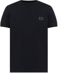 Dolce & Gabbana - T-Shirt With Logo Patch - Lyst
