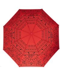 Moschino - Folding Umbrella With Logo - Lyst