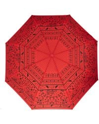 Moschino - Folding Umbrella With Logo - Lyst