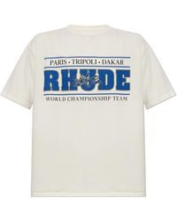 Rhude - T-Shirt With Logo - Lyst