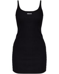 Versace - Dress With Logo - Lyst