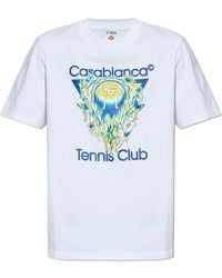 CASABLANCA - T-Shirt With Logo - Lyst