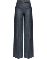 Max Mara - Linen Trousers 'Deserto' - Lyst