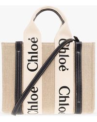 Chloé - ‘Woody Small’ Shopper Bag - Lyst
