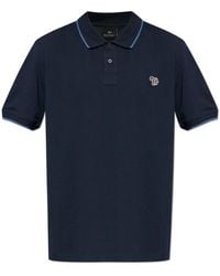 Paul Smith - Cotton Polo Shirt With Logo Patch - Lyst