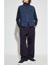 EA7 - Quilted Vest With Stand-Up Collar - Lyst