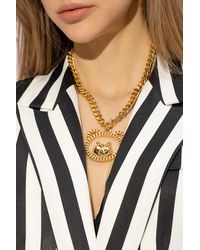 Moschino - Necklace With Teddy Bear Pendant, - Lyst