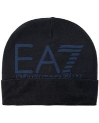 EA7 - Logo Beanie - Lyst