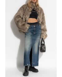 MISBHV - Short Faux Fur Coat - Lyst