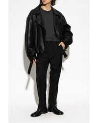 Balmain - Leather Jacket - Lyst