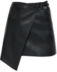 DIESEL - L-Kesselle Leather Skirt - Lyst
