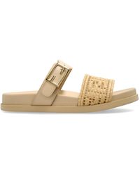 Fendi - Slides With Logo - Lyst
