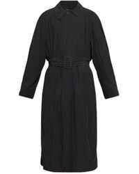 Balenciaga - Coat With Check Pattern - Lyst