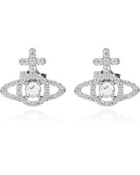 Vivienne Westwood - Earrings With Shimmering Crystals - Lyst