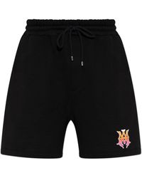 Amiri - Sweat Shorts With Printed Logo - Lyst