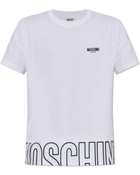 Moschino - T-Shirt With Printed Logo - Lyst