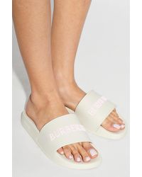 Burberry - Rubber Flip-Flops - Lyst