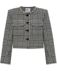 Self-Portrait - Jacket With Houndstooth Pattern - Lyst