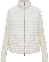 Moncler - Cardigan With Down Filling - Lyst