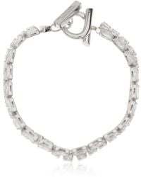Ferragamo - Bracelet With Crystals - Lyst