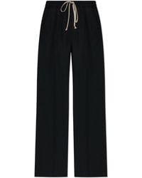 Rick Owens - Wool Trousers With Straight-Leg Cut - Lyst