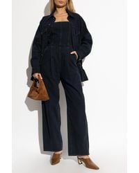 Agolde - Strapless Denim Jumpsuit - Lyst