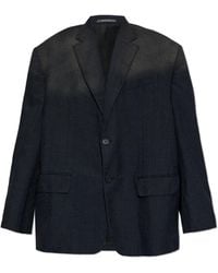 Balenciaga - Oversized Wool Blazer - Lyst