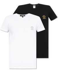 Versace - Two-Piece Cotton Blend T-Shirt Set With Medusa Head Print - Lyst