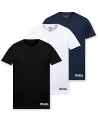 DIESEL - Three-Pack Of T-Shirts Randal-D-Box-3Pack - Lyst