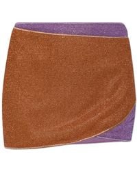 Oséree - Short Skirt With Lurex Thread - Lyst