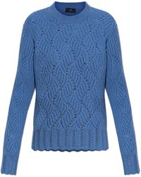 Etro - Cashmere Sweater With A Crew Neckline - Lyst