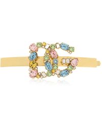 Dolce & Gabbana - Hair Clip With Shimmering Crystals - Lyst