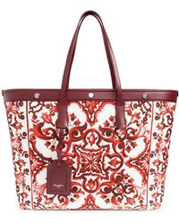 Dolce & Gabbana - Bag 'Atene' With 'Majolica' Pattern - Lyst