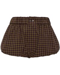 Marni - Cotton Check Shorts - Lyst
