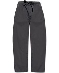 Lemaire - Loose-fit Cotton Trousers, - Lyst