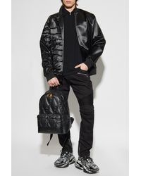 Balmain - Bomber Jacket With Shimmering Appliqués - Lyst