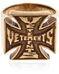 Vetements - Signet Ring With Logo - Lyst
