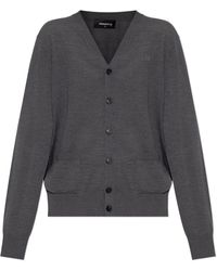 DSquared² - Wool Cardigan - Lyst