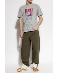 Bottega Veneta - T-Shirt With Crinkle Effect - Lyst