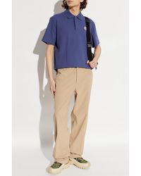Moncler - Polo With Logo Patch - Lyst