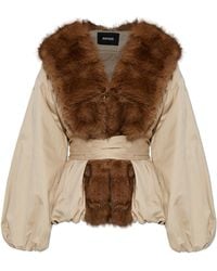 ROTATE BIRGER CHRISTENSEN - Jacket With Belt - Lyst