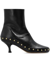Chloé - 'Junie' Heeled Ankle Boots - Lyst