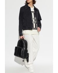 Ami Paris - Denim Jacket With Pockets - Lyst