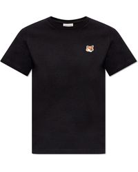 Maison Kitsuné - T-shirt With Logo, - Lyst