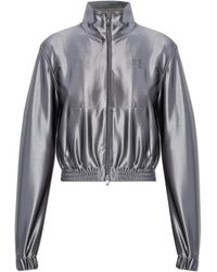 T By Alexander Wang - Sweatshirt With A Shimmering Finish - Lyst