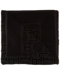 Balmain Logo Towel - Black