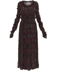 Tory Burch - Dress With Velvet Pattern - Lyst